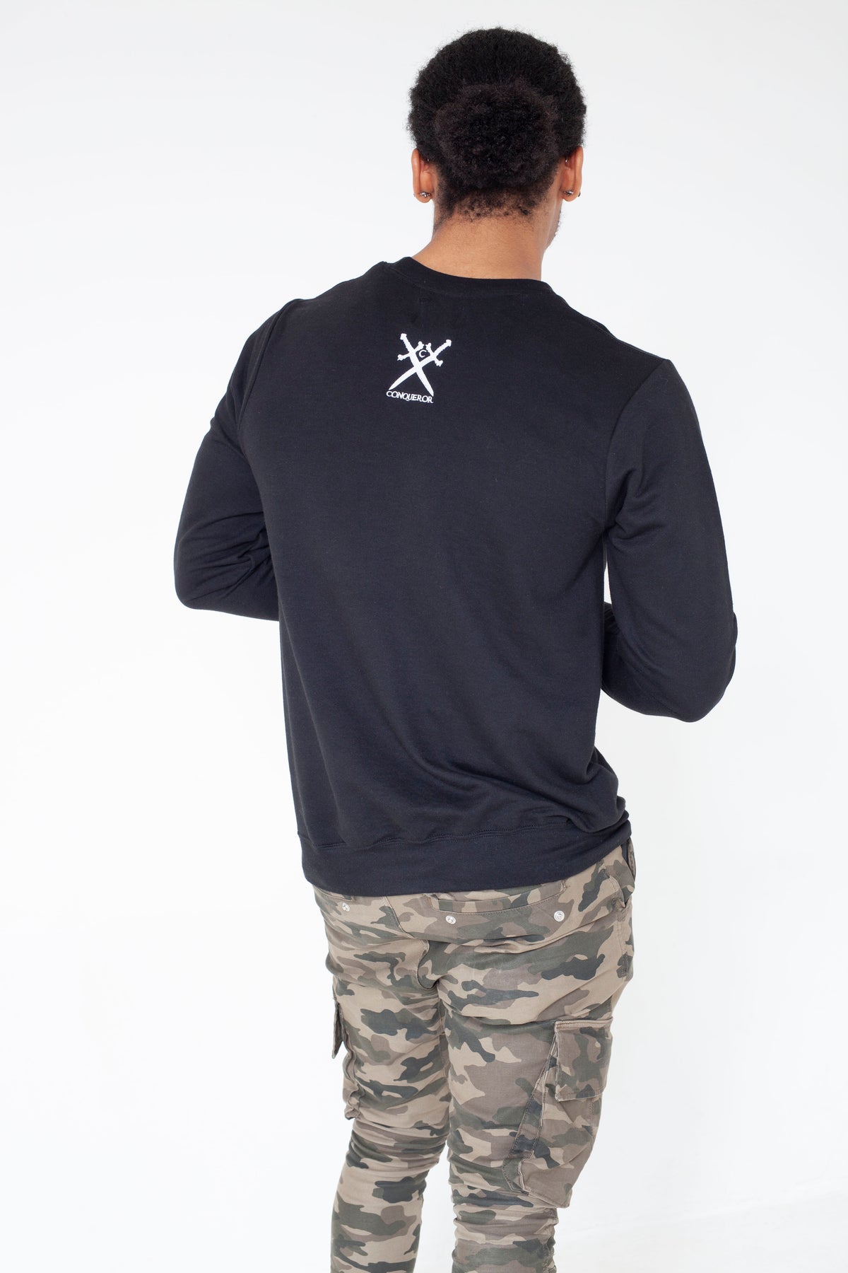 “Ballin Like Musa” Statement Jumper – Gold Flare