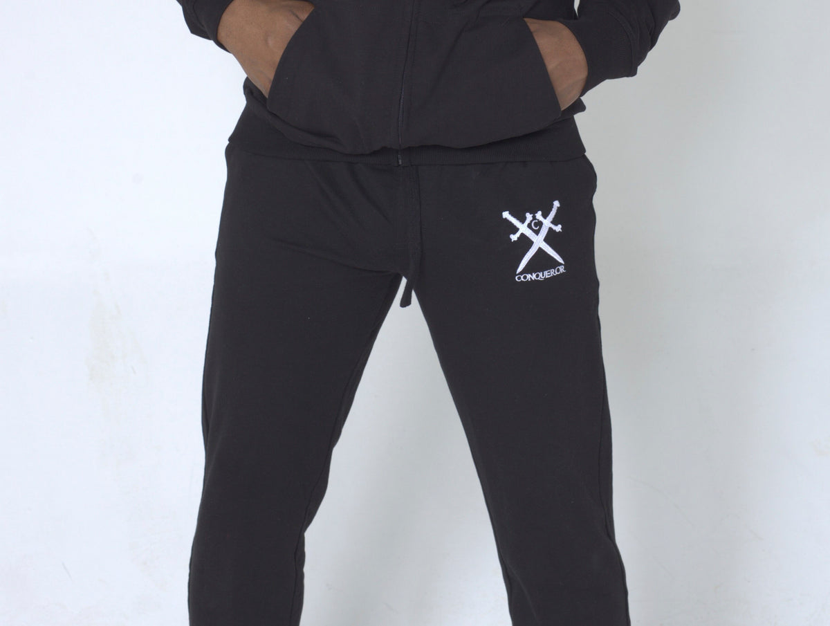 Conqueror Essential Black Joggers