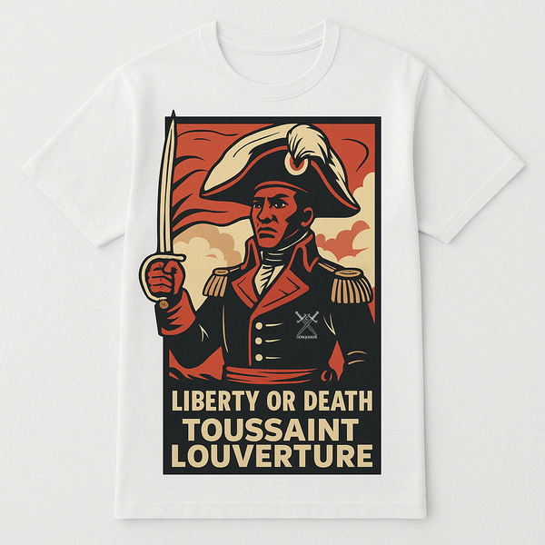 Toussaint Louverture “Liberty or Death” White Tshirt