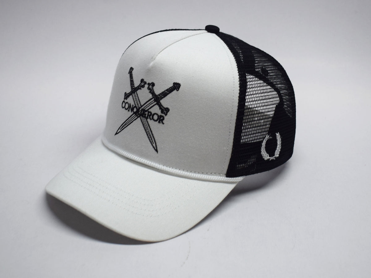 Conqueror Trucker - White & Black Edition
