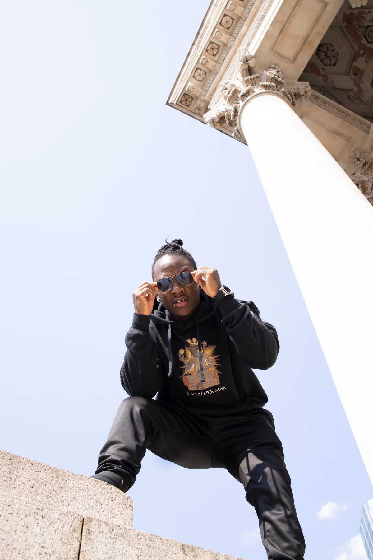 Golden flare 'Ballin Like Musa" hoody