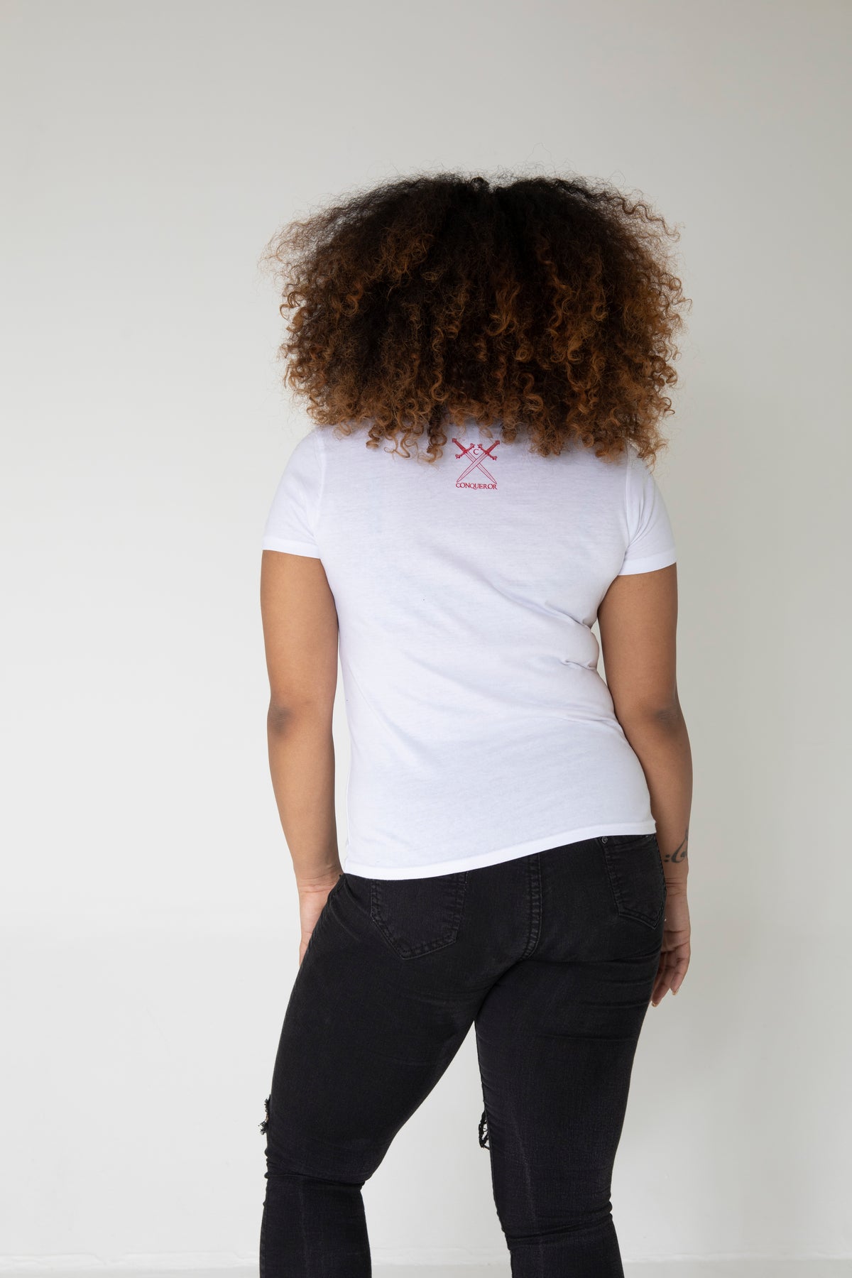 "Lieb mich oder verlass mich" Slogan T-Shirt